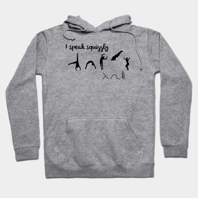 I speak squiggly Hoodie by Flipflytumble